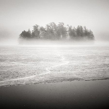 Seal Cove Pond Rain and Ice Fog
