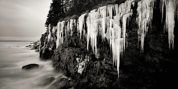 Ice Wall at Hunter Beach