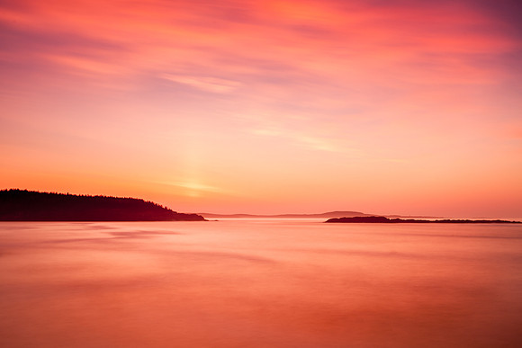 Tangerine Skies Over Acadia