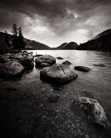 Jordan Pond Acadia Stormy Morning
