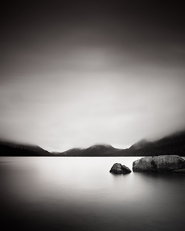 Jordan Pond Acadia Foggy Morning II
