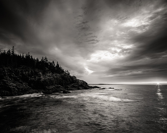 Acadian Coast Sunrise Breaking Storm