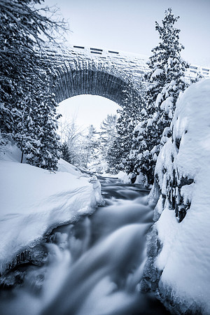 Duck Brook in Deep Snow