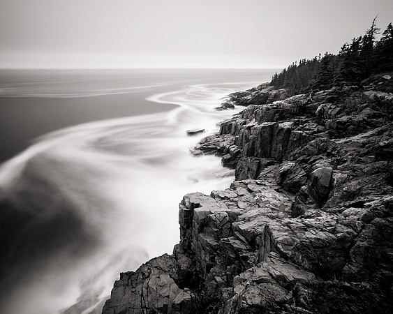 Otter Cliffs and Wave Patterns