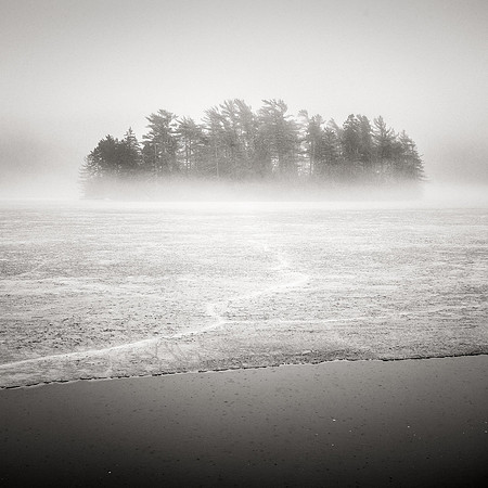 Seal Cove Pond Rain and Ice Fog